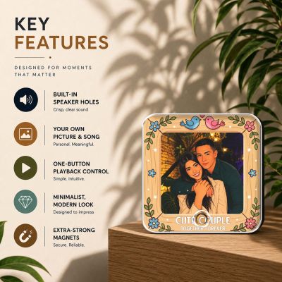 Together Forever Gift for Someone Special Customized Music Fridge Magnet with Song Memorable Gift for Couple